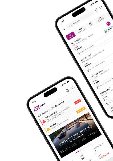 Absolute CX Mobile CRM App Mockups