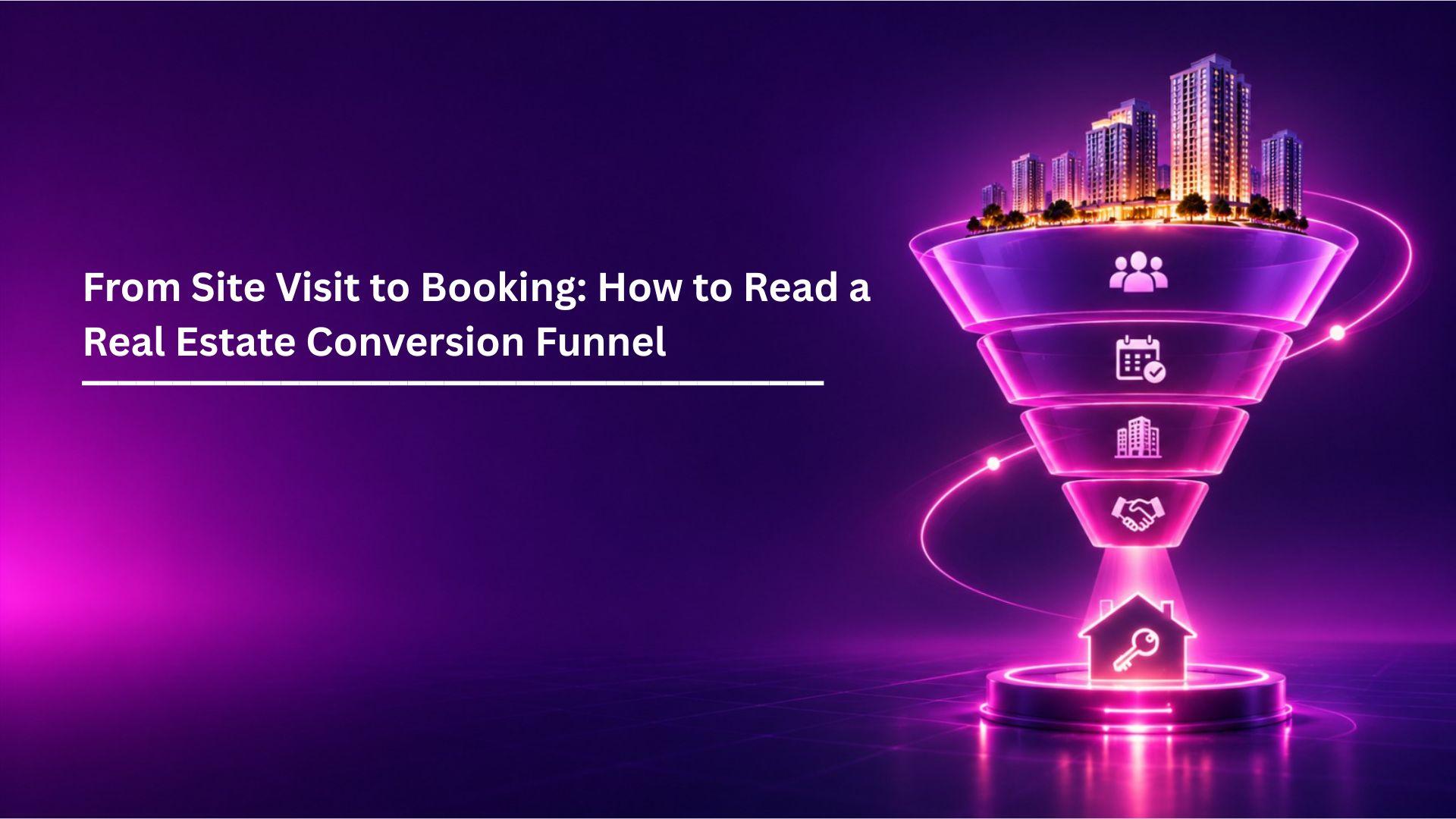 From Site Visit to Booking: How to Read a Real Estate Conversion Funnel